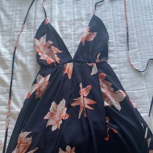 Medium dark blue maxi dress